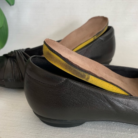 Clark’s Artisan Candra Gleam Black Leather Comfort Ballet Flats Woman’s 8M - Picture 7 of 10